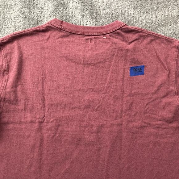 Uniqlo Shirt Adult Large Red Short Sleeve Plain Tee Casual Active Athleisure Men - Picture 13 of 14